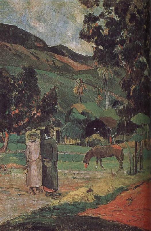 Paul Gauguin Ma and scenery oil painting picture